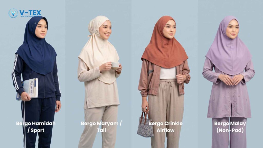 Model Kerudung Bergo Kekinian